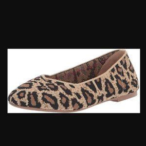 Skechers Leopard Cleo Pointed Ballet Flats Women's 9.5
